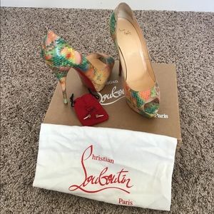 Christian Louboutin Troca 140 Python Pixel